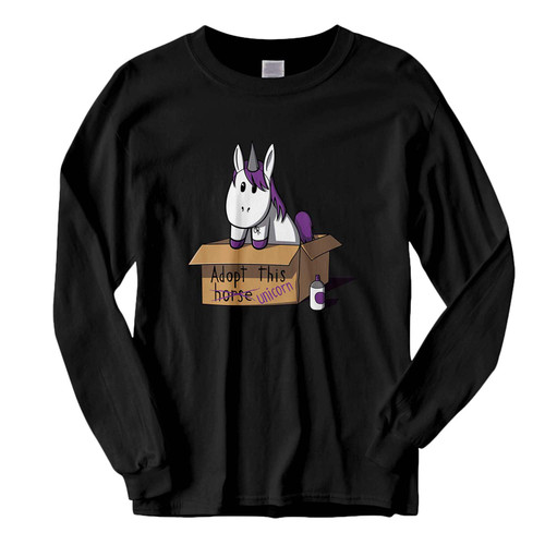 This classic fit Adopt This Cute Unicorn Fresh Best Long Sleeve Shirt is casually elegant and very comfortable. With fine quality print to make one stand out, it's a perfect fit for every occasion.
