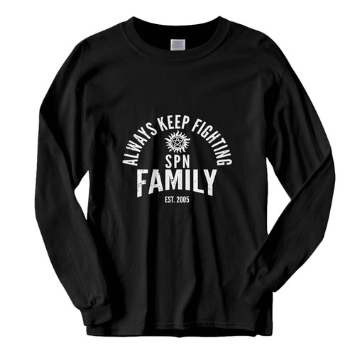 This classic fit always keep fighting supernatural family Fresh Best Long Sleeve Shirt is casually elegant and very comfortable. With fine quality print to make one stand out, it's a perfect fit for every occasion.