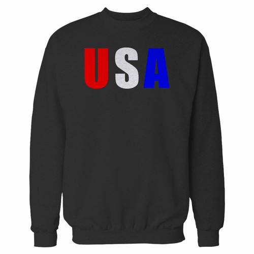 Your usa red white and blue crewneck sweatshirt just got an update. This super comfortable and lighter weight crewneck will become your favorite go-to sweatshirt. The cozy spandex cuffs and waistband make this pill-resistant sweatshirt a fan favorite.And your group will look and feel their best in this premium ringspun cotton crew.