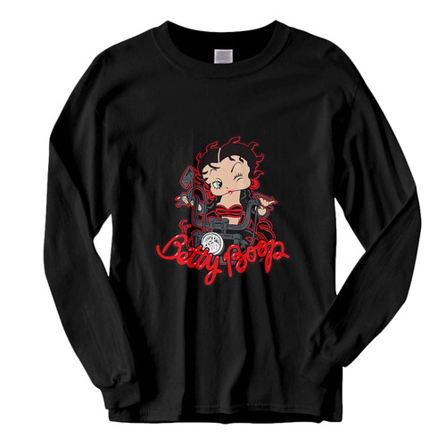 This classic fit betty boop drawing cartoon motorcycle Fresh Best Long Sleeve Shirt is casually elegant and very comfortable. With fine quality print to make one stand out, it's a perfect fit for every occasion.