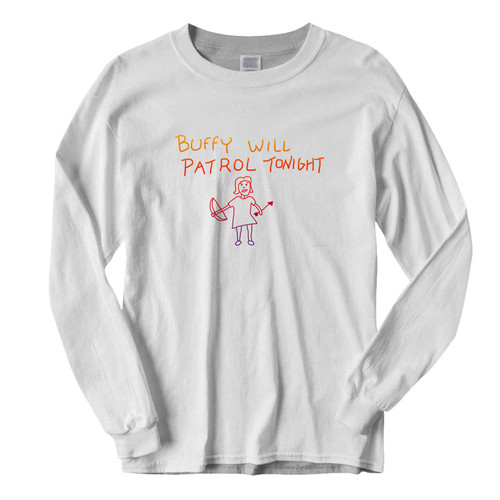 This classic fit Buffy Will Patrol Tonite Fresh Best Long Sleeve Shirt is casually elegant and very comfortable. With fine quality print to make one stand out, it's a perfect fit for every occasion.