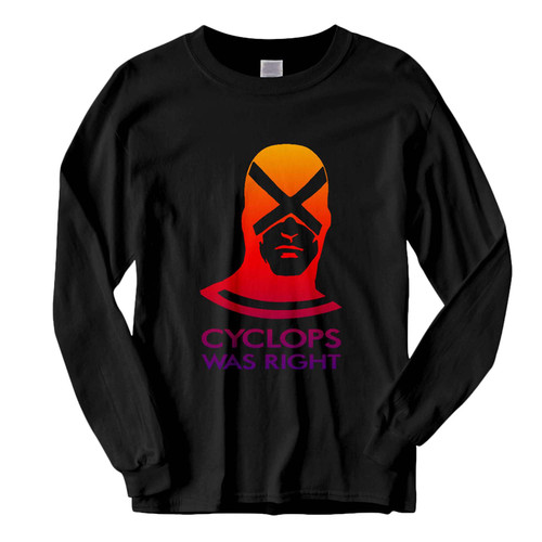 This classic fit Cyclops Was Right Logo Fresh Best Long Sleeve Shirt is casually elegant and very comfortable. With fine quality print to make one stand out, it's a perfect fit for every occasion.