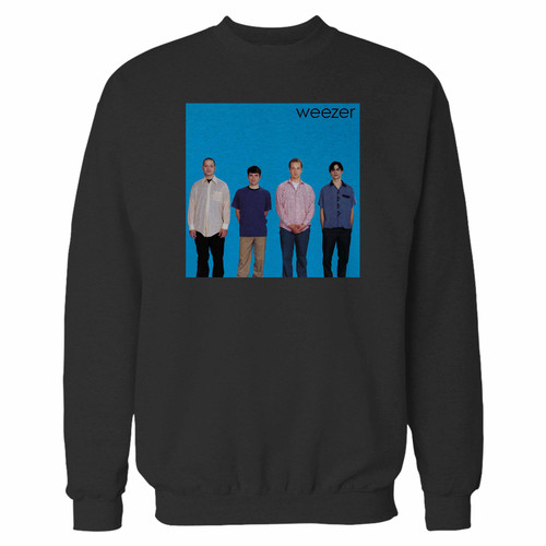 Your weezer blue album crewneck sweatshirt just got an update. This super comfortable and lighter weight crewneck will become your favorite go-to sweatshirt. The cozy spandex cuffs and waistband make this pill-resistant sweatshirt a fan favorite.And your group will look and feel their best in this premium ringspun cotton crew.