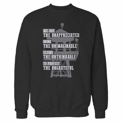 Your we are the unappreciated crewneck sweatshirt just got an update. This super comfortable and lighter weight crewneck will become your favorite go-to sweatshirt. The cozy spandex cuffs and waistband make this pill-resistant sweatshirt a fan favorite.And your group will look and feel their best in this premium ringspun cotton crew.