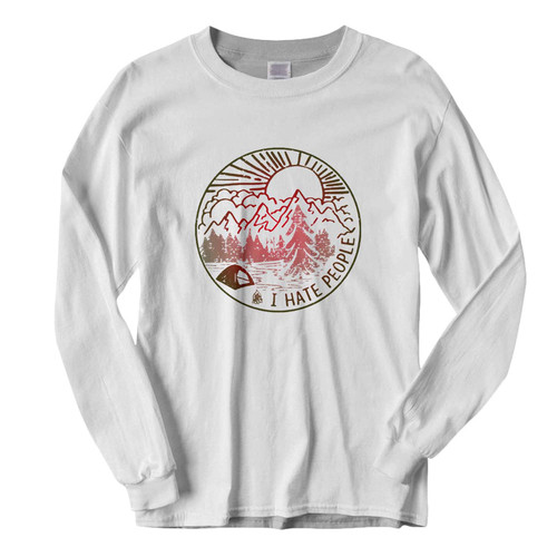 This classic fit I Hate People Camping Hiking Fresh Best Long Sleeve Shirt is casually elegant and very comfortable. With fine quality print to make one stand out, it's a perfect fit for every occasion.