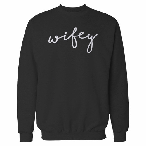 Your wifey custom crewneck sweatshirt just got an update. This super comfortable and lighter weight crewneck will become your favorite go-to sweatshirt. The cozy spandex cuffs and waistband make this pill-resistant sweatshirt a fan favorite.And your group will look and feel their best in this premium ringspun cotton crew.