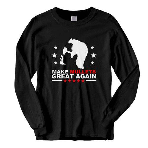 This classic fit Make Mullets Great Again Fresh Best Long Sleeve Shirt is casually elegant and very comfortable. With fine quality print to make one stand out, it's a perfect fit for every occasion.