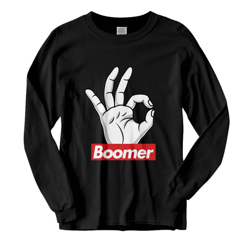 This classic fit Ok Boomer Hand Emoji Fresh Best Long Sleeve Shirt is casually elegant and very comfortable. With fine quality print to make one stand out, it's a perfect fit for every occasion.
