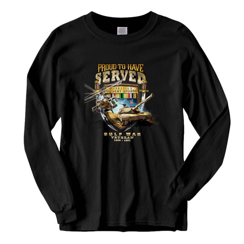 This classic fit proud to have served Fresh Best Long Sleeve Shirt is casually elegant and very comfortable. With fine quality print to make one stand out, it's a perfect fit for every occasion.