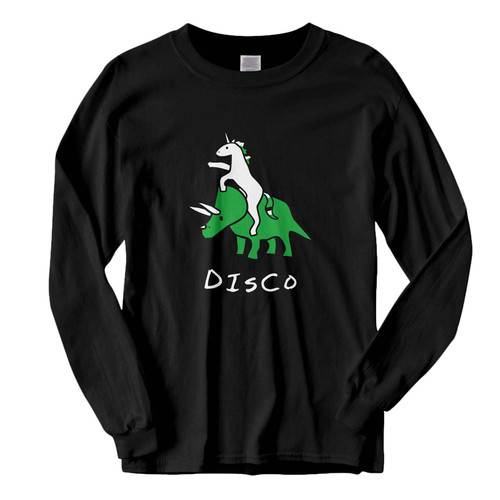 This classic fit To The Disco Unicorn Riding Triceratops Fresh Best Long Sleeve Shirt is casually elegant and very comfortable. With fine quality print to make one stand out, it's a perfect fit for every occasion.