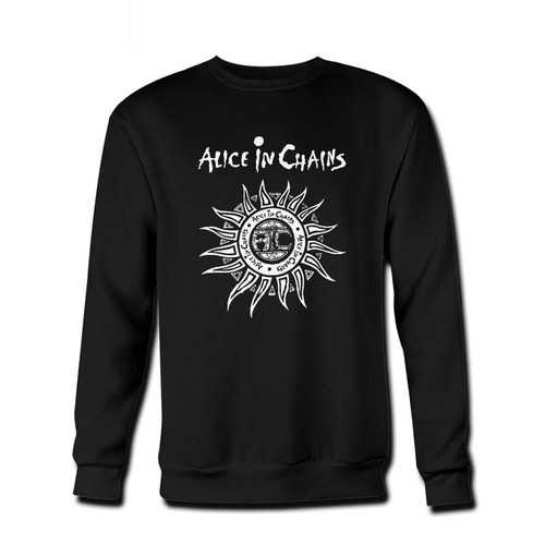 Your alice in chains sun logo Fresh Best Crewneck Sweatshirt just got an update. This super comfortable and lighter weight crewneck will become your favorite go-to sweatshirt. The cozy spandex cuffs and waistband make this pill-resistant sweatshirt a fan favorite.And your group will look and feel their best in this premium ringspun cotton crew.