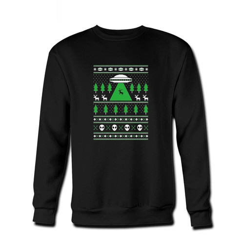 Your Alien Reindeer Abduction Ugly Christmas Fresh Best Crewneck Sweatshirt just got an update. This super comfortable and lighter weight crewneck will become your favorite go-to sweatshirt. The cozy spandex cuffs and waistband make this pill-resistant sweatshirt a fan favorite.And your group will look and feel their best in this premium ringspun cotton crew.