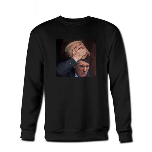 Your Anti Trump Hitler Fresh Best Crewneck Sweatshirt just got an update. This super comfortable and lighter weight crewneck will become your favorite go-to sweatshirt. The cozy spandex cuffs and waistband make this pill-resistant sweatshirt a fan favorite.And your group will look and feel their best in this premium ringspun cotton crew.
