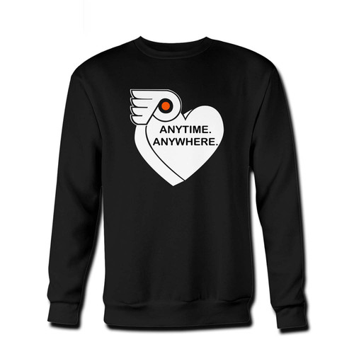 Your Anytime Anywhere Flyers Fresh Best Crewneck Sweatshirt just got an update. This super comfortable and lighter weight crewneck will become your favorite go-to sweatshirt. The cozy spandex cuffs and waistband make this pill-resistant sweatshirt a fan favorite.And your group will look and feel their best in this premium ringspun cotton crew.