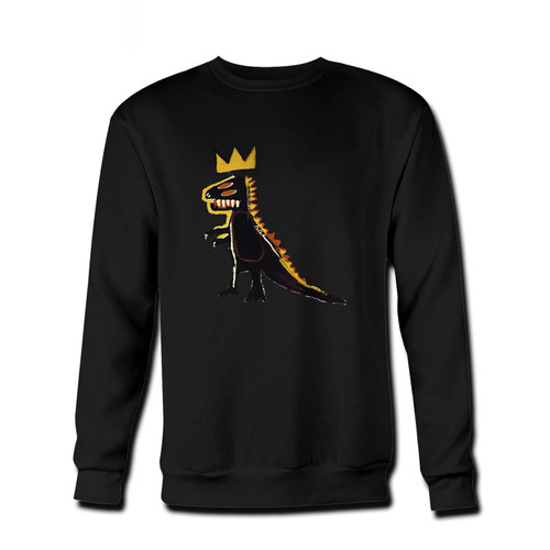 Your Basquiat Dinosaur Fresh Best Crewneck Sweatshirt just got an update. This super comfortable and lighter weight crewneck will become your favorite go-to sweatshirt. The cozy spandex cuffs and waistband make this pill-resistant sweatshirt a fan favorite.And your group will look and feel their best in this premium ringspun cotton crew.