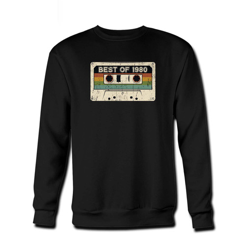 Your Best Of 1980 Fresh Best Crewneck Sweatshirt just got an update. This super comfortable and lighter weight crewneck will become your favorite go-to sweatshirt. The cozy spandex cuffs and waistband make this pill-resistant sweatshirt a fan favorite.And your group will look and feel their best in this premium ringspun cotton crew.