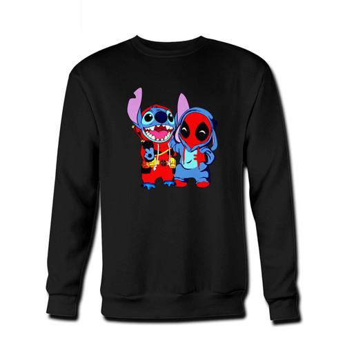 Your best buds stitch and deadpool Fresh Best Crewneck Sweatshirt just got an update. This super comfortable and lighter weight crewneck will become your favorite go-to sweatshirt. The cozy spandex cuffs and waistband make this pill-resistant sweatshirt a fan favorite.And your group will look and feel their best in this premium ringspun cotton crew.