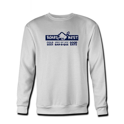 Your Boars Nest Fresh Best Crewneck Sweatshirt just got an update. This super comfortable and lighter weight crewneck will become your favorite go-to sweatshirt. The cozy spandex cuffs and waistband make this pill-resistant sweatshirt a fan favorite.And your group will look and feel their best in this premium ringspun cotton crew.