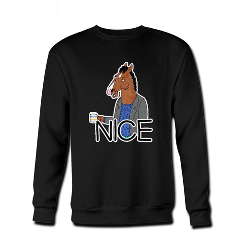 Your Bojack Horseman Nice Fresh Best Crewneck Sweatshirt just got an update. This super comfortable and lighter weight crewneck will become your favorite go-to sweatshirt. The cozy spandex cuffs and waistband make this pill-resistant sweatshirt a fan favorite.And your group will look and feel their best in this premium ringspun cotton crew.