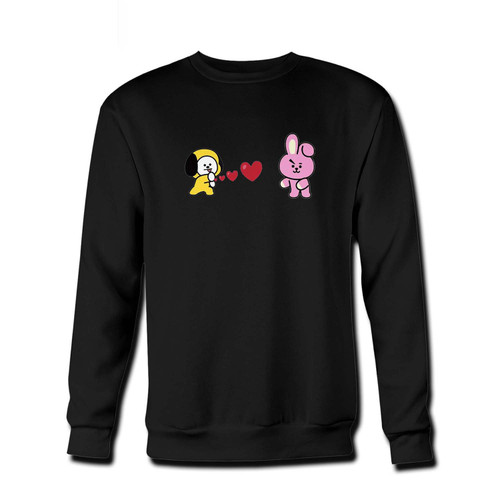 Your bts bt21 jungkook cooky love jimin chimmy Fresh Best Crewneck Sweatshirt just got an update. This super comfortable and lighter weight crewneck will become your favorite go-to sweatshirt. The cozy spandex cuffs and waistband make this pill-resistant sweatshirt a fan favorite.And your group will look and feel their best in this premium ringspun cotton crew.