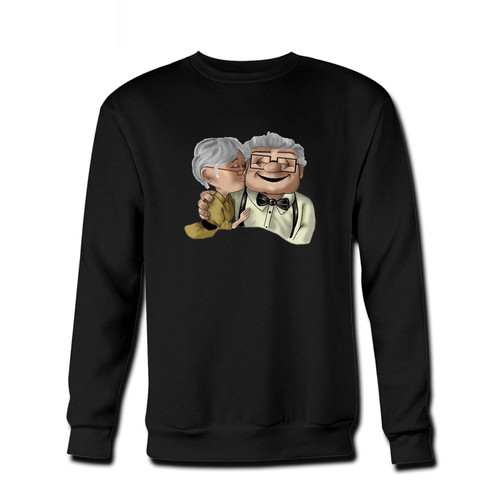 Your Carl And Ellie Old Art Fresh Best Crewneck Sweatshirt just got an update. This super comfortable and lighter weight crewneck will become your favorite go-to sweatshirt. The cozy spandex cuffs and waistband make this pill-resistant sweatshirt a fan favorite.And your group will look and feel their best in this premium ringspun cotton crew.