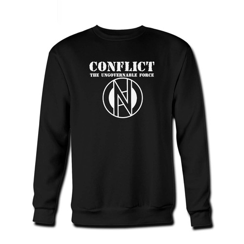 Your conflict punk rock Fresh Best Crewneck Sweatshirt just got an update. This super comfortable and lighter weight crewneck will become your favorite go-to sweatshirt. The cozy spandex cuffs and waistband make this pill-resistant sweatshirt a fan favorite.And your group will look and feel their best in this premium ringspun cotton crew.