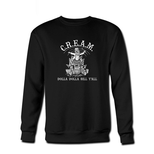 Your Cream Dolla Dolla Bill Y'all Fresh Best Crewneck Sweatshirt just got an update. This super comfortable and lighter weight crewneck will become your favorite go-to sweatshirt. The cozy spandex cuffs and waistband make this pill-resistant sweatshirt a fan favorite.And your group will look and feel their best in this premium ringspun cotton crew.
