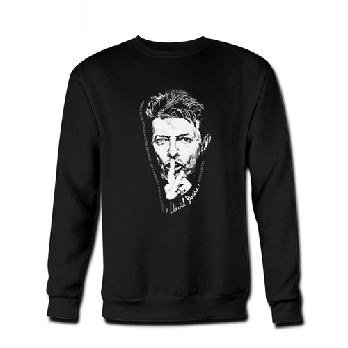 Your David Bowie Art Fresh Best Crewneck Sweatshirt just got an update. This super comfortable and lighter weight crewneck will become your favorite go-to sweatshirt. The cozy spandex cuffs and waistband make this pill-resistant sweatshirt a fan favorite.And your group will look and feel their best in this premium ringspun cotton crew.