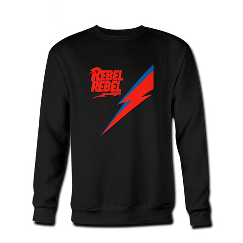Your David Bowie Logo Rebel Fresh Best Crewneck Sweatshirt just got an update. This super comfortable and lighter weight crewneck will become your favorite go-to sweatshirt. The cozy spandex cuffs and waistband make this pill-resistant sweatshirt a fan favorite.And your group will look and feel their best in this premium ringspun cotton crew.