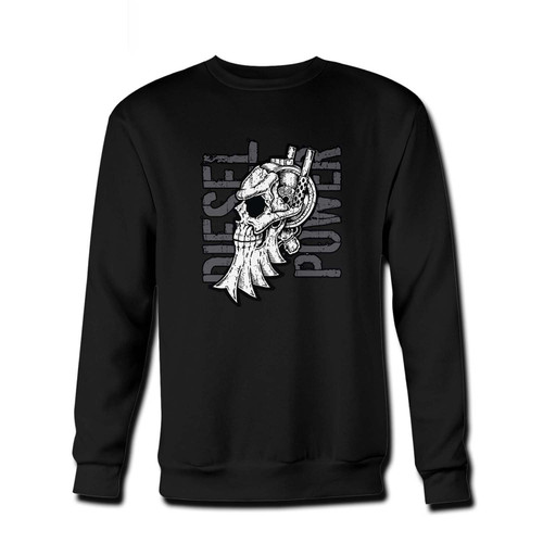 Your Diesel Power Stacked Skull Fresh Best Crewneck Sweatshirt just got an update. This super comfortable and lighter weight crewneck will become your favorite go-to sweatshirt. The cozy spandex cuffs and waistband make this pill-resistant sweatshirt a fan favorite.And your group will look and feel their best in this premium ringspun cotton crew.
