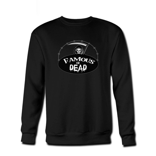 Your Famous Or Dead Fresh Best Crewneck Sweatshirt just got an update. This super comfortable and lighter weight crewneck will become your favorite go-to sweatshirt. The cozy spandex cuffs and waistband make this pill-resistant sweatshirt a fan favorite.And your group will look and feel their best in this premium ringspun cotton crew.