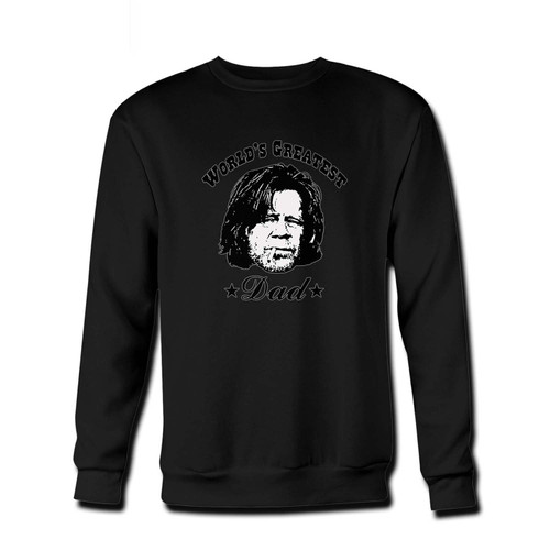 Your Frank Gallagher World Greatest Dad Fresh Best Crewneck Sweatshirt just got an update. This super comfortable and lighter weight crewneck will become your favorite go-to sweatshirt. The cozy spandex cuffs and waistband make this pill-resistant sweatshirt a fan favorite.And your group will look and feel their best in this premium ringspun cotton crew.