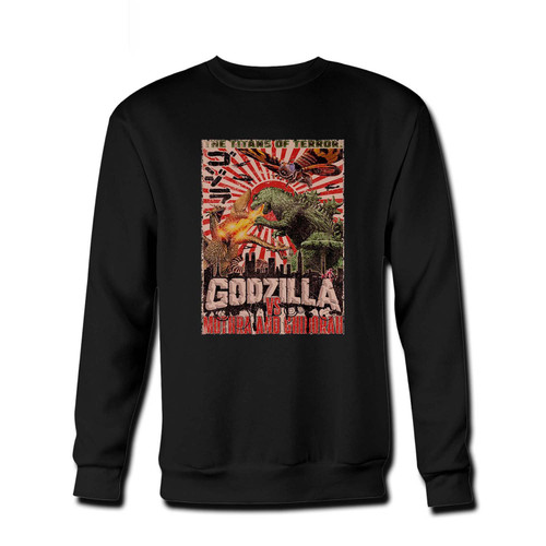 Your Godzilla The Titans Of Terror Classic Fresh Best Crewneck Sweatshirt just got an update. This super comfortable and lighter weight crewneck will become your favorite go-to sweatshirt. The cozy spandex cuffs and waistband make this pill-resistant sweatshirt a fan favorite.And your group will look and feel their best in this premium ringspun cotton crew.