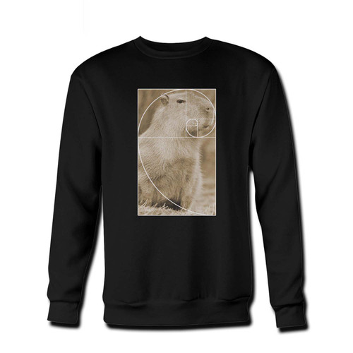 Your Golden Ratio Capybara Fresh Best Crewneck Sweatshirt just got an update. This super comfortable and lighter weight crewneck will become your favorite go-to sweatshirt. The cozy spandex cuffs and waistband make this pill-resistant sweatshirt a fan favorite.And your group will look and feel their best in this premium ringspun cotton crew.