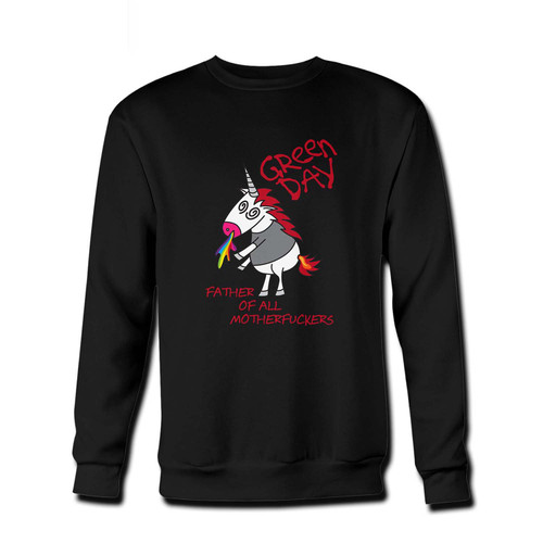 Your Green Day Father Of All Motherfu Kers Fresh Best Crewneck Sweatshirt just got an update. This super comfortable and lighter weight crewneck will become your favorite go-to sweatshirt. The cozy spandex cuffs and waistband make this pill-resistant sweatshirt a fan favorite.And your group will look and feel their best in this premium ringspun cotton crew.