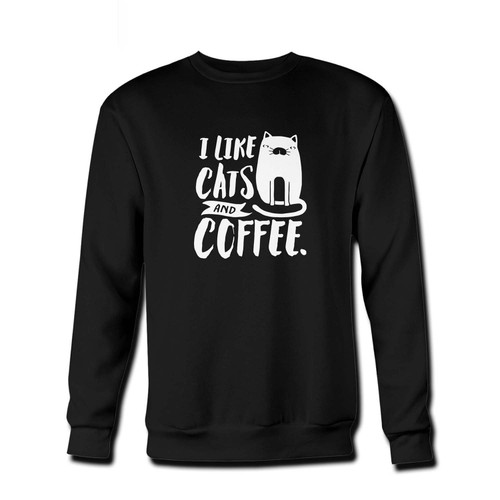 Your I Like Cats And Coffee Fresh Best Crewneck Sweatshirt just got an update. This super comfortable and lighter weight crewneck will become your favorite go-to sweatshirt. The cozy spandex cuffs and waistband make this pill-resistant sweatshirt a fan favorite.And your group will look and feel their best in this premium ringspun cotton crew.