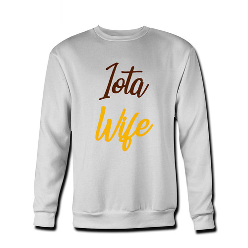 Your Iota Wife Fresh Best Crewneck Sweatshirt just got an update. This super comfortable and lighter weight crewneck will become your favorite go-to sweatshirt. The cozy spandex cuffs and waistband make this pill-resistant sweatshirt a fan favorite.And your group will look and feel their best in this premium ringspun cotton crew.