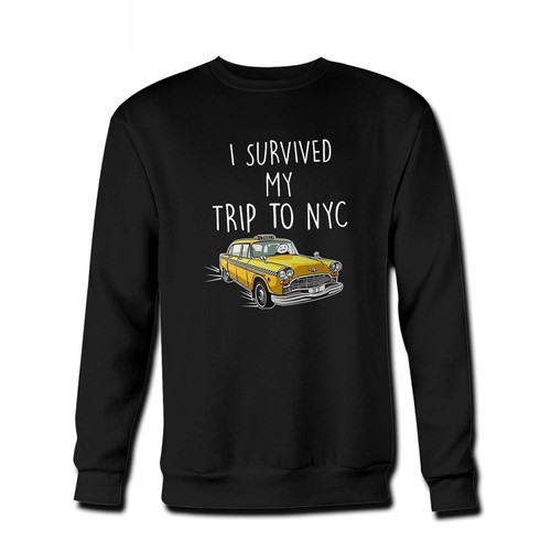 Your i survived my trip to nyc Fresh Best Crewneck Sweatshirt just got an update. This super comfortable and lighter weight crewneck will become your favorite go-to sweatshirt. The cozy spandex cuffs and waistband make this pill-resistant sweatshirt a fan favorite.And your group will look and feel their best in this premium ringspun cotton crew.