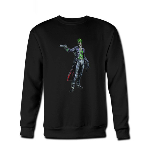 Your Joker Arkham Fresh Best Crewneck Sweatshirt just got an update. This super comfortable and lighter weight crewneck will become your favorite go-to sweatshirt. The cozy spandex cuffs and waistband make this pill-resistant sweatshirt a fan favorite.And your group will look and feel their best in this premium ringspun cotton crew.