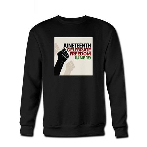 Your juneteenth celebrate freedom Fresh Best Crewneck Sweatshirt just got an update. This super comfortable and lighter weight crewneck will become your favorite go-to sweatshirt. The cozy spandex cuffs and waistband make this pill-resistant sweatshirt a fan favorite.And your group will look and feel their best in this premium ringspun cotton crew.