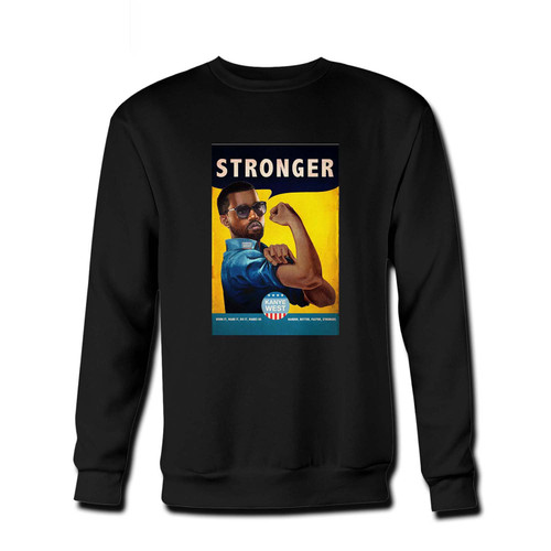 Your Kanye West Stronger Fresh Best Crewneck Sweatshirt just got an update. This super comfortable and lighter weight crewneck will become your favorite go-to sweatshirt. The cozy spandex cuffs and waistband make this pill-resistant sweatshirt a fan favorite.And your group will look and feel their best in this premium ringspun cotton crew.