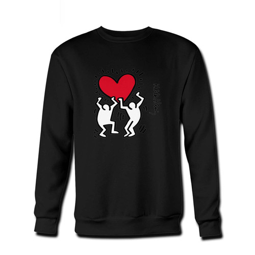 Your Keith Haring Dancing Love Fresh Best Crewneck Sweatshirt just got an update. This super comfortable and lighter weight crewneck will become your favorite go-to sweatshirt. The cozy spandex cuffs and waistband make this pill-resistant sweatshirt a fan favorite.And your group will look and feel their best in this premium ringspun cotton crew.
