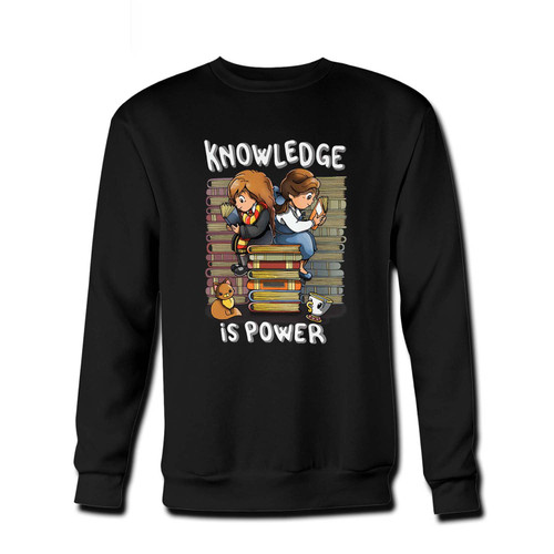 Your Knowledge is Power Fresh Best Crewneck Sweatshirt just got an update. This super comfortable and lighter weight crewneck will become your favorite go-to sweatshirt. The cozy spandex cuffs and waistband make this pill-resistant sweatshirt a fan favorite.And your group will look and feel their best in this premium ringspun cotton crew.