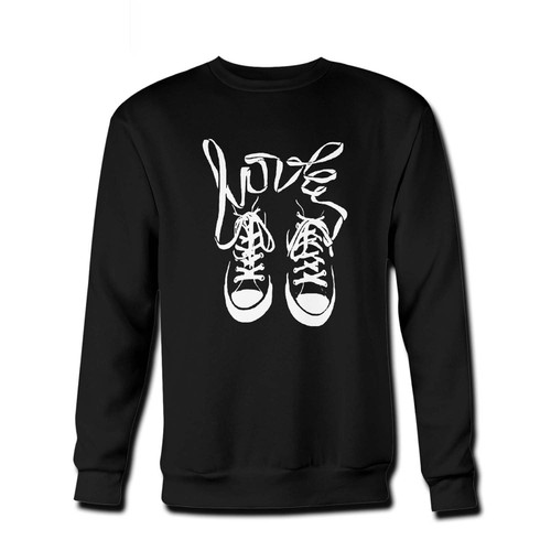 Your Laces Spelling Love Fresh Best Crewneck Sweatshirt just got an update. This super comfortable and lighter weight crewneck will become your favorite go-to sweatshirt. The cozy spandex cuffs and waistband make this pill-resistant sweatshirt a fan favorite.And your group will look and feel their best in this premium ringspun cotton crew.