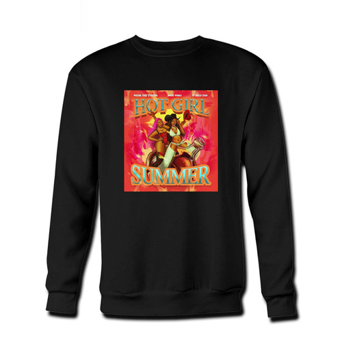 Your Megan Thee Stallion Hot Girl Summer Fresh Best Crewneck Sweatshirt just got an update. This super comfortable and lighter weight crewneck will become your favorite go-to sweatshirt. The cozy spandex cuffs and waistband make this pill-resistant sweatshirt a fan favorite.And your group will look and feel their best in this premium ringspun cotton crew.