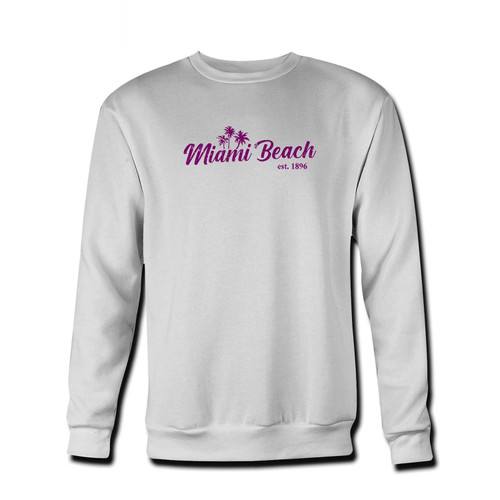 Your miami beach Fresh Best Crewneck Sweatshirt just got an update. This super comfortable and lighter weight crewneck will become your favorite go-to sweatshirt. The cozy spandex cuffs and waistband make this pill-resistant sweatshirt a fan favorite.And your group will look and feel their best in this premium ringspun cotton crew.