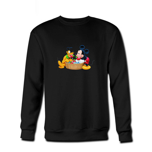 Your mickey mouse pluto minnie mouse goofy donald duck Fresh Best Crewneck Sweatshirt just got an update. This super comfortable and lighter weight crewneck will become your favorite go-to sweatshirt. The cozy spandex cuffs and waistband make this pill-resistant sweatshirt a fan favorite.And your group will look and feel their best in this premium ringspun cotton crew.