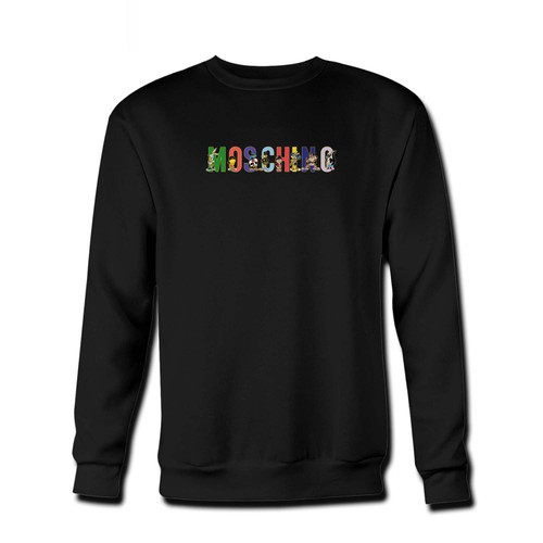 Your Moschino Looney Tunes Fresh Best Crewneck Sweatshirt just got an update. This super comfortable and lighter weight crewneck will become your favorite go-to sweatshirt. The cozy spandex cuffs and waistband make this pill-resistant sweatshirt a fan favorite.And your group will look and feel their best in this premium ringspun cotton crew.
