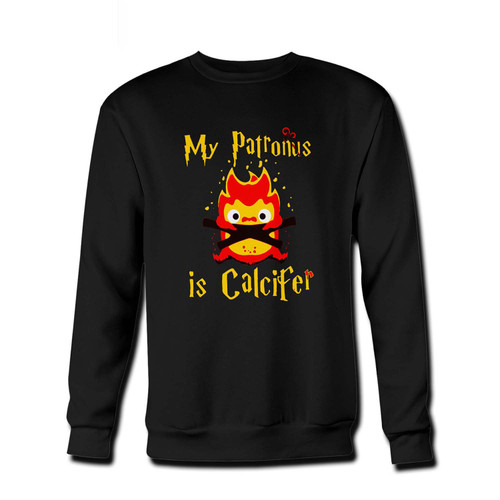 Your My patronus is calcifer Fresh Best Crewneck Sweatshirt just got an update. This super comfortable and lighter weight crewneck will become your favorite go-to sweatshirt. The cozy spandex cuffs and waistband make this pill-resistant sweatshirt a fan favorite.And your group will look and feel their best in this premium ringspun cotton crew.