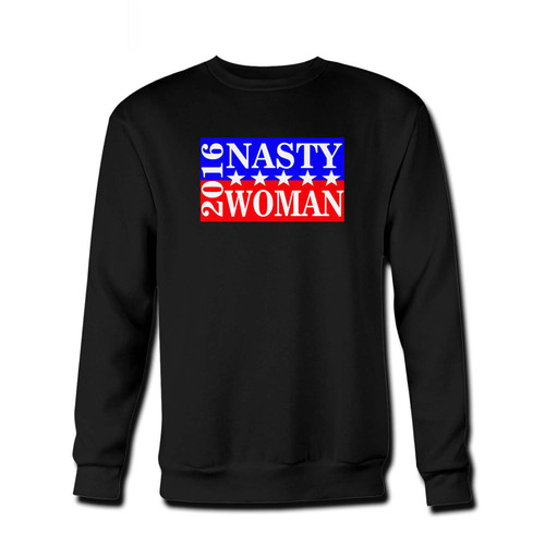 Your Nasty Woman 2016 Fresh Best Crewneck Sweatshirt just got an update. This super comfortable and lighter weight crewneck will become your favorite go-to sweatshirt. The cozy spandex cuffs and waistband make this pill-resistant sweatshirt a fan favorite.And your group will look and feel their best in this premium ringspun cotton crew.